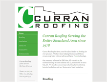 Tablet Screenshot of curran-roofing.com